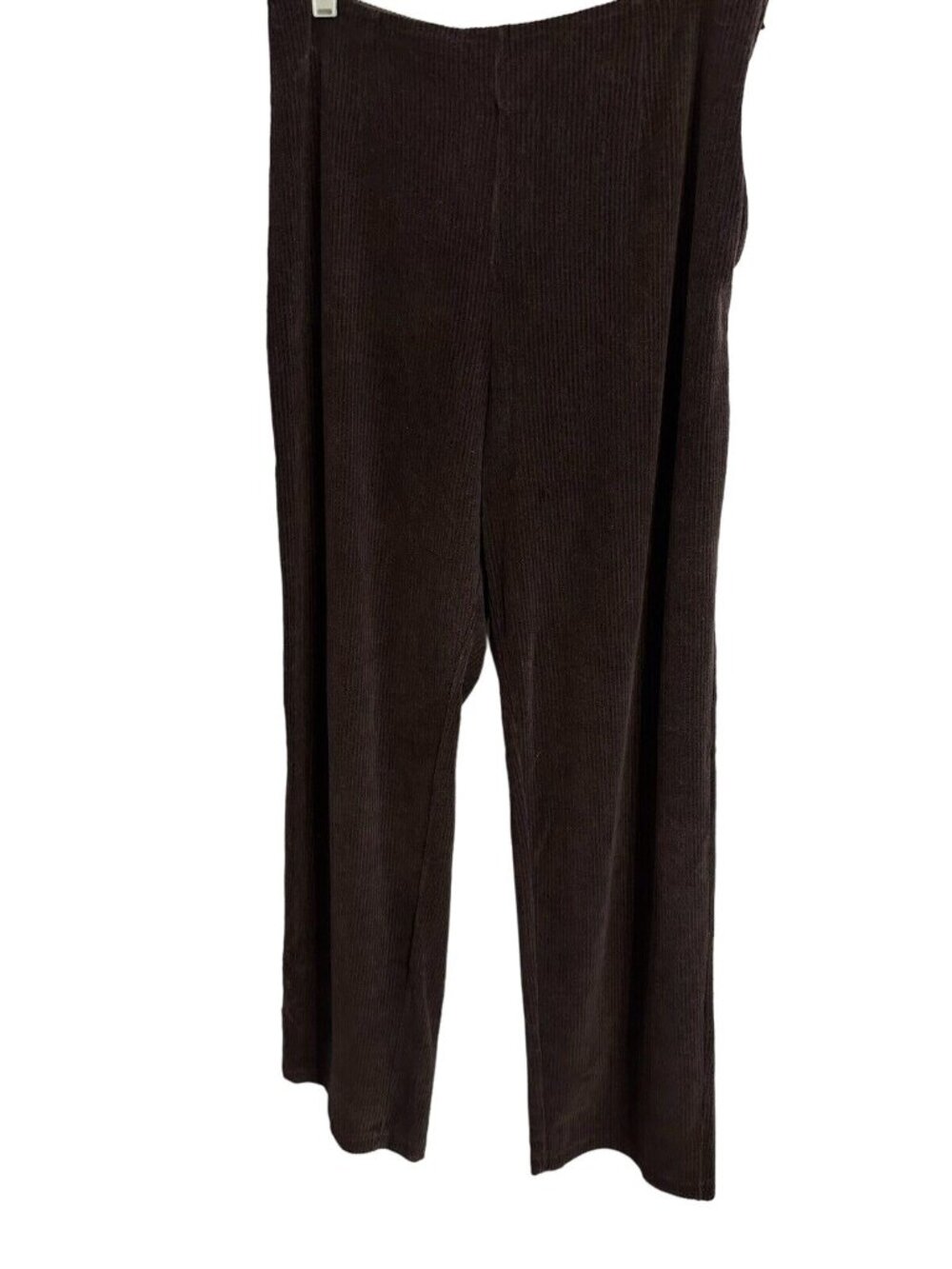 Vintage 90's April Cornell Brown Corduroy Straight Leg Pant Sz L High Waist - Picture 2 of 10